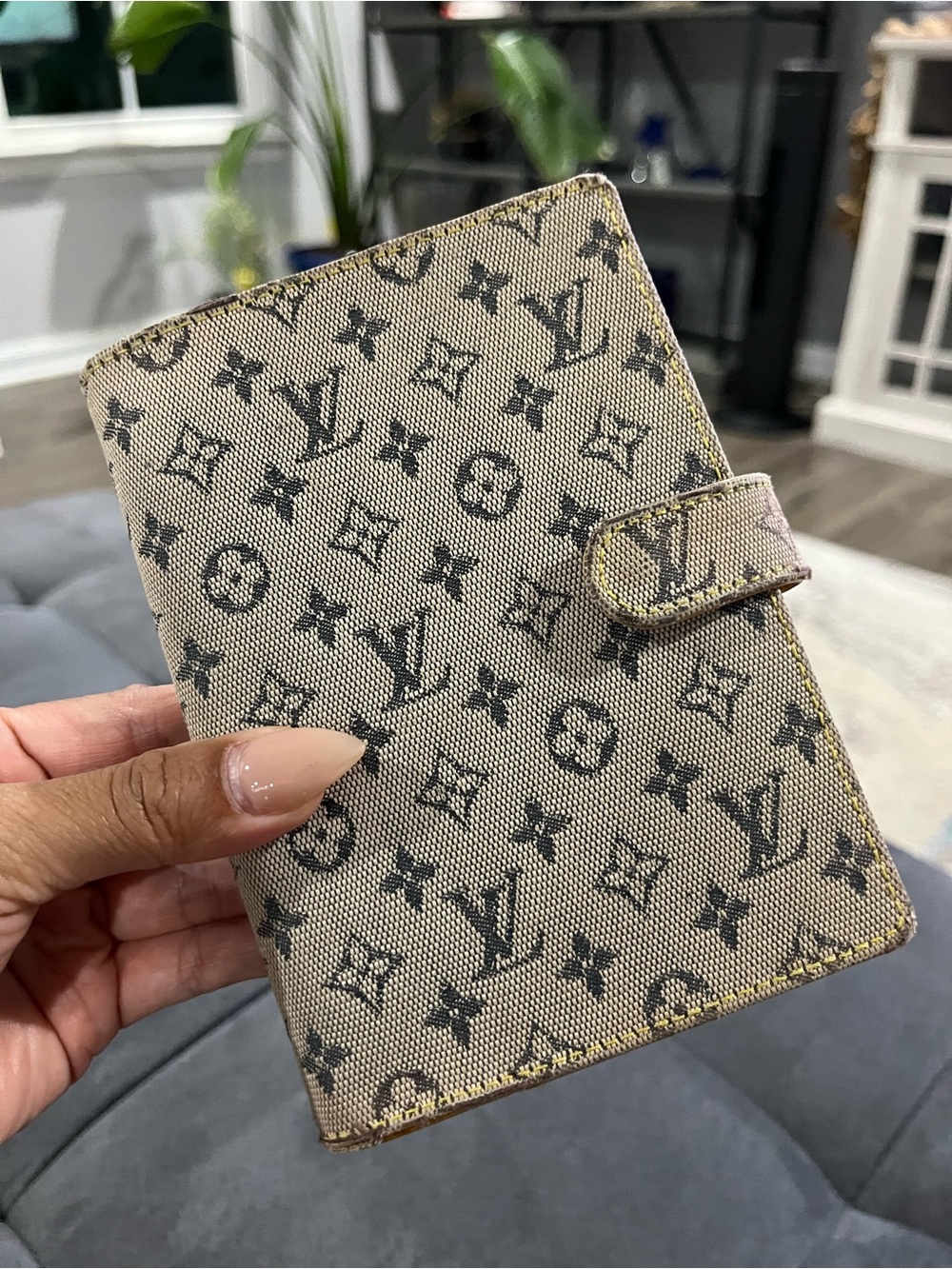 Authentic Louis Vuitton Mini Lin Monogram Agenda or Passport Holder
